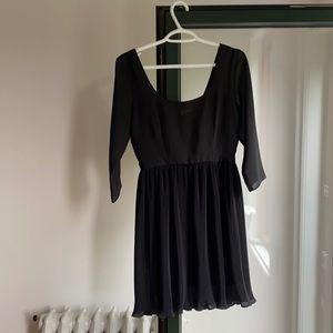 Open back little black dress